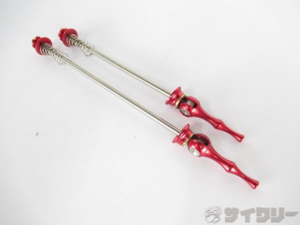 チタンクイックリリース前後　レッド　100/130mm