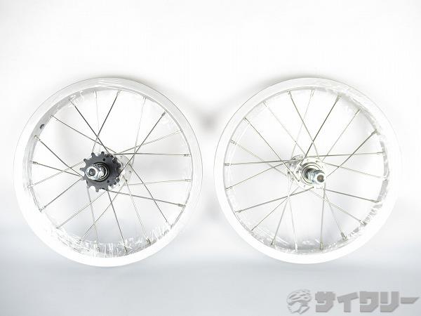 14インチホイール　前後　シルバー　ナットタイプ　シングルフリー（12T）