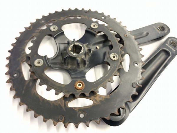 クランクセット FC-2350 170mm 50/34T ※使用感、錆あり