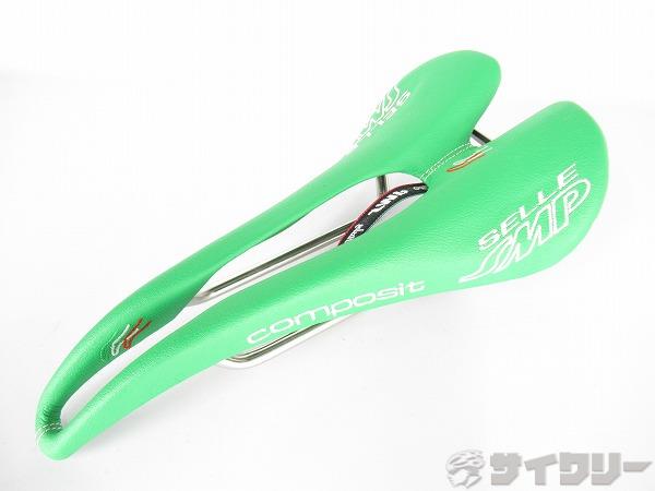 サドル　COMPOSITE　グリーン　inox tube