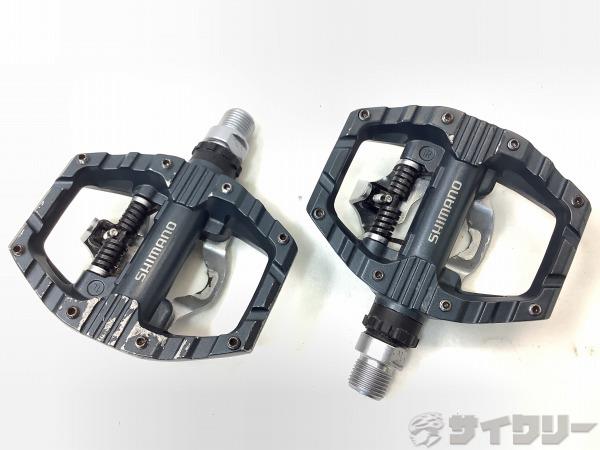 100【中古美品】SHIMANO　ULTEGRA　 ビンディングペダル Amazon | シマノ PD-R8000-L (プラス4mm軸仕様) ULTEGRA SPD-SL