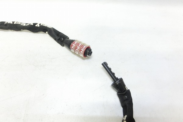 チェーンロック ナンバー式 1200mm ブラック