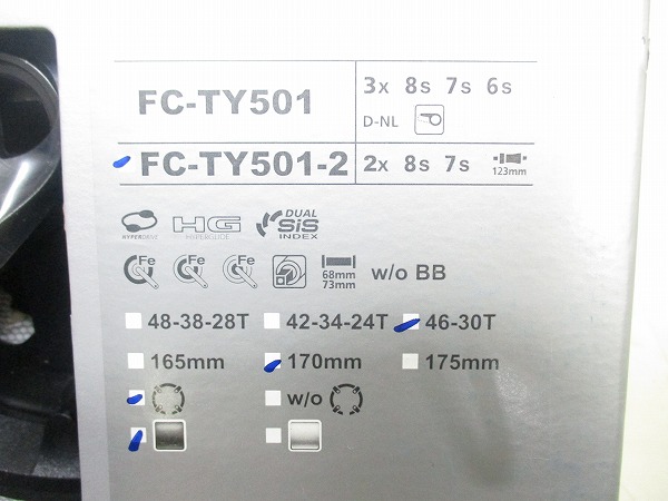 クランクセット FC-TY501 170mm 46-30T