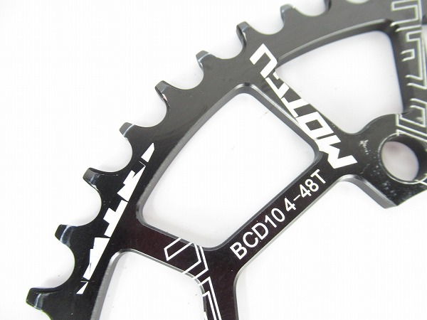 ナローワイドチェーンリング　ブラック　48T　PCD：104（4穴）