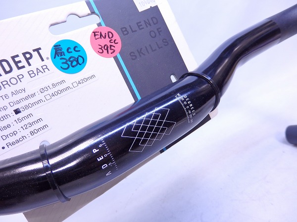 ドロップハンドル R15 380mm/φ31.8mm