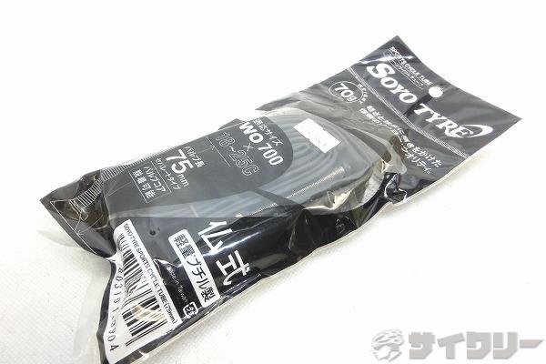 仏式チューブ 700×18-25C 75mm