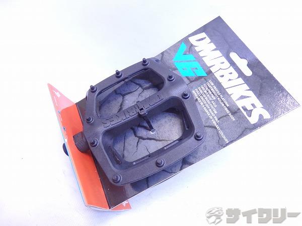ナイロンフラットペダル V6 ブラック 