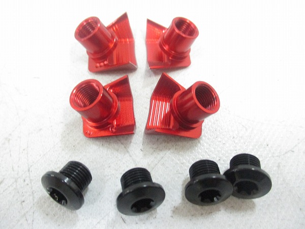 クランクボルト+カバー ULTEGRA 6800用 レッド