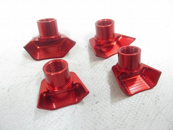 クランクボルト+カバー ULTEGRA 6800用 レッド