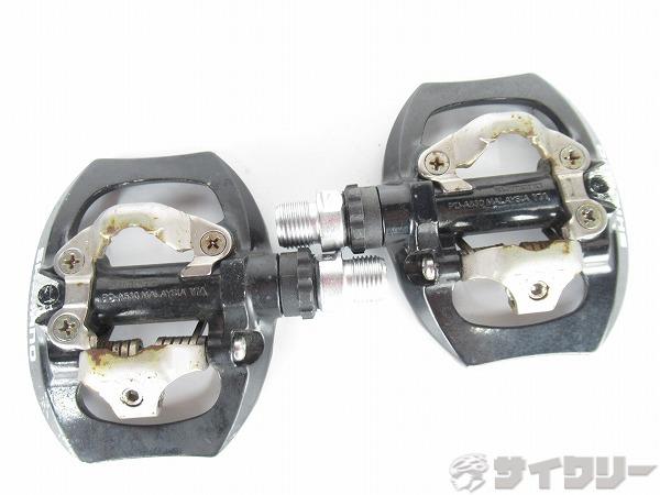 片面ビンディングペダル　PD-A530　ブラック　SPD対応　※錆有