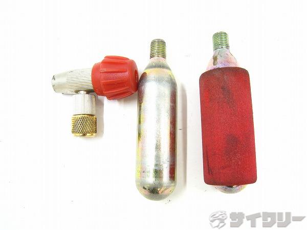 CO2ボンベ＆インフレーター 仏式/ネジ切りタイプ