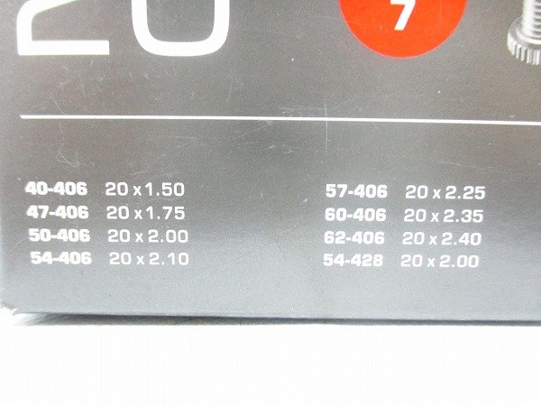 仏式チューブ 20x1.50-2.40（406） 40mm