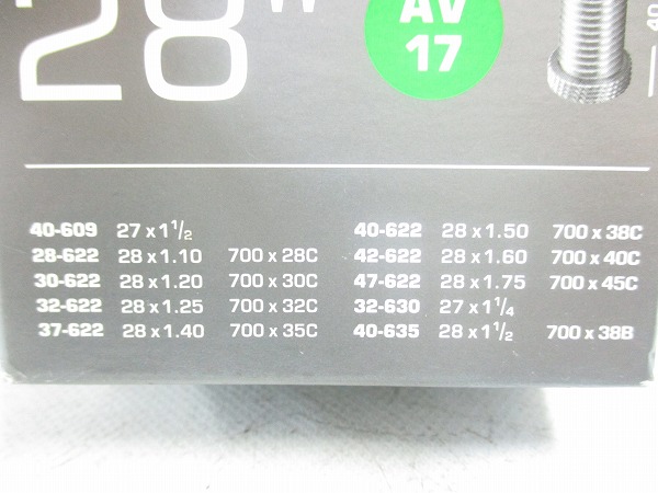 米式チューブ 700x28-45c 40mm