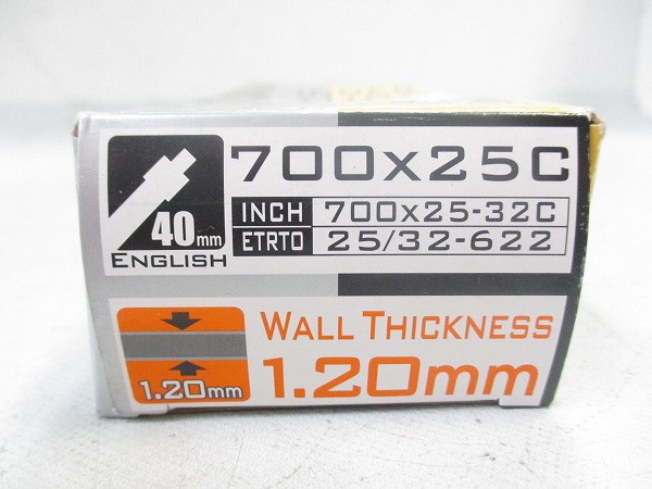 英式チューブ 700x25-32c 40mm