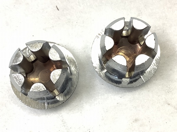 バーエンドキャップ　シルバー