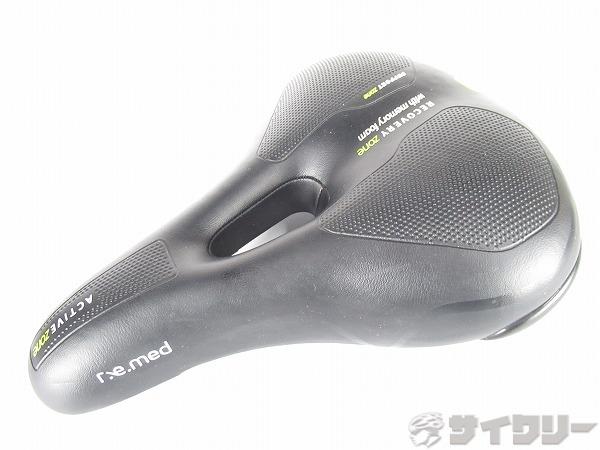 サドル　R.E.MED　低反発　ブラック　スチールレール