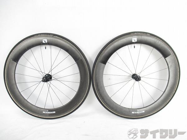 カーボンホイール前後　STRIKE　62mm　シマノフリー(11s)　※注意有