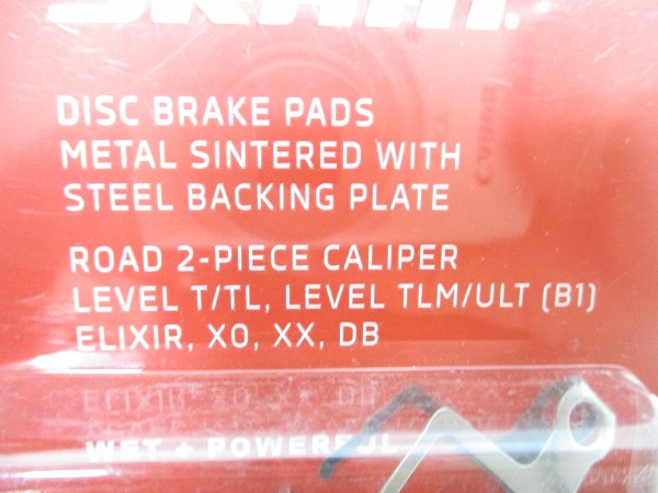 ディスクブレーキパッド ETAP AXS 2ピースキャリパー用