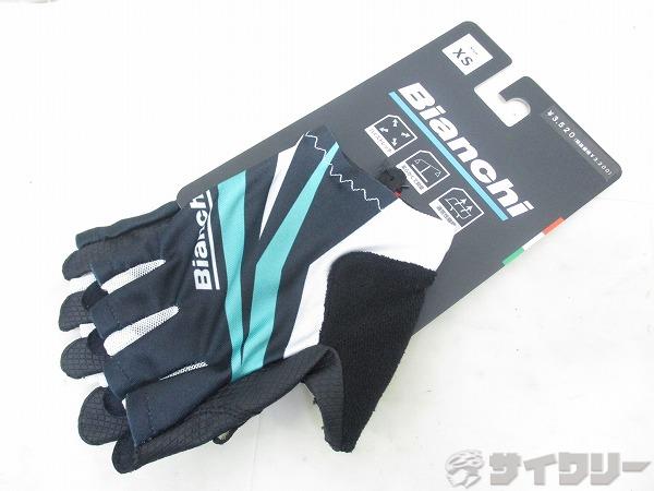 サマーグローブ ベーシック ブラック/チェレステ XS（19-20cm）