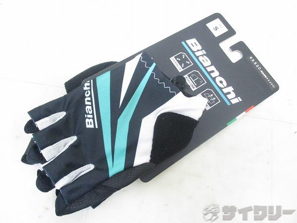 サマーグローブ ベーシック ブラック/チェレステ S（21-22cm）