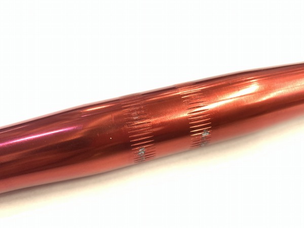 ブルホーンハンドル レッド 25.4/400mm