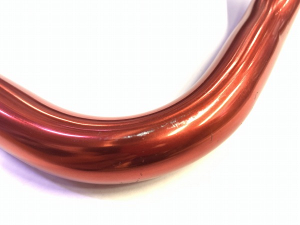 ブルホーンハンドル レッド 25.4/400mm