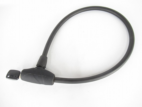 ケーブルロック　ブラック　鍵1個のみ