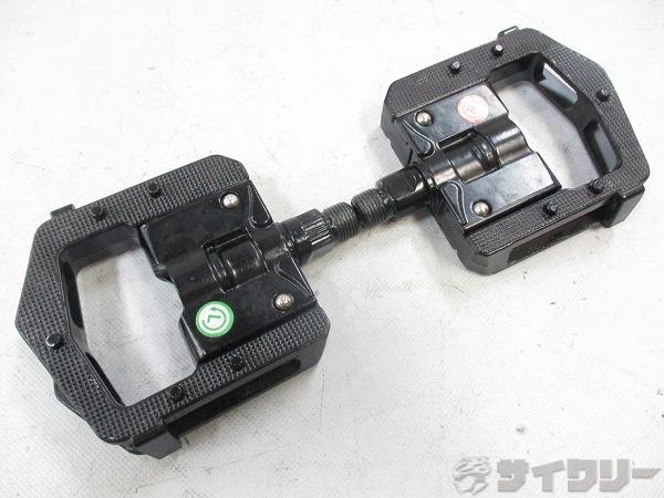 アルミ折り畳みペダル ブラック