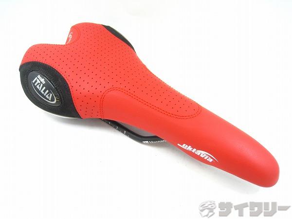 サドル oktavia MANGANESEレール レッド