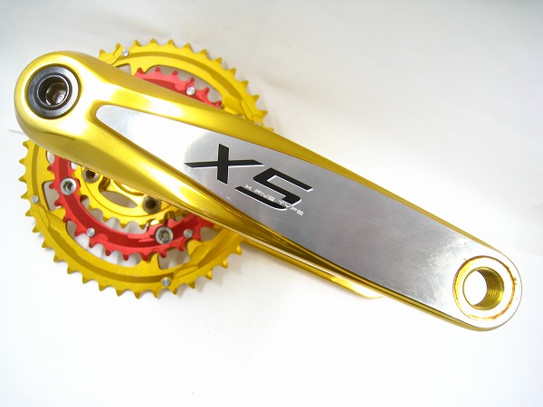 クランクセット X5 175mm 44/32/22T 9s GXP BB付属