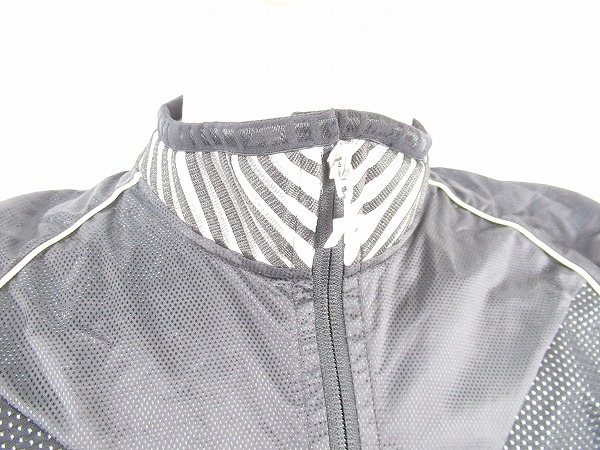 サイクルベスト　ブラック　ジレ　ウィンドブレーク（前面）　Mサイズ