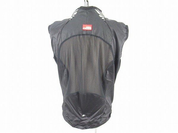 サイクルベスト　ブラック　ジレ　ウィンドブレーク（前面）　Mサイズ