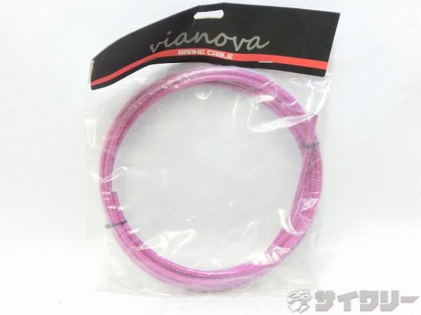 ブレーキアウターケーブル 約2500mm ピンク