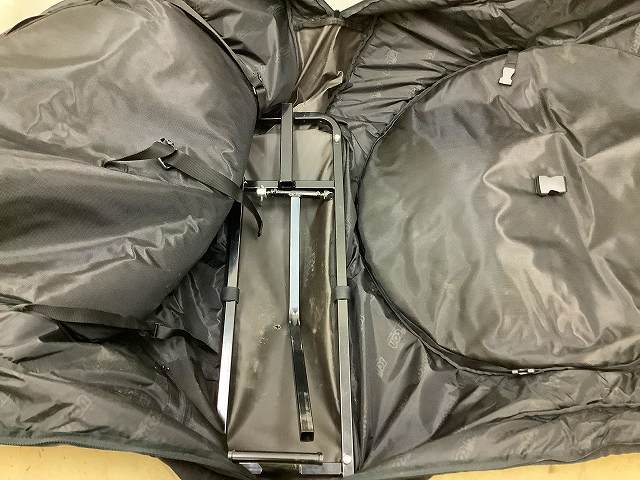 キャスター付き輪行バッグ エアロコンフォート ブラック