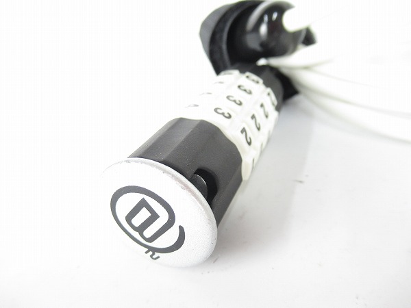 ワイヤーロック　ホワイト　4桁ダイヤル（変更可能）