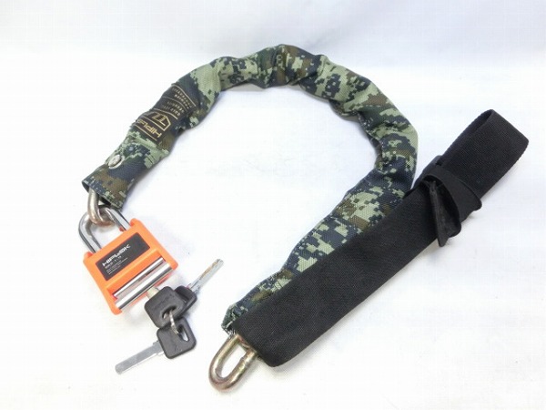 チェーンロック GOLD 800mm 鍵式 デジタルカモ