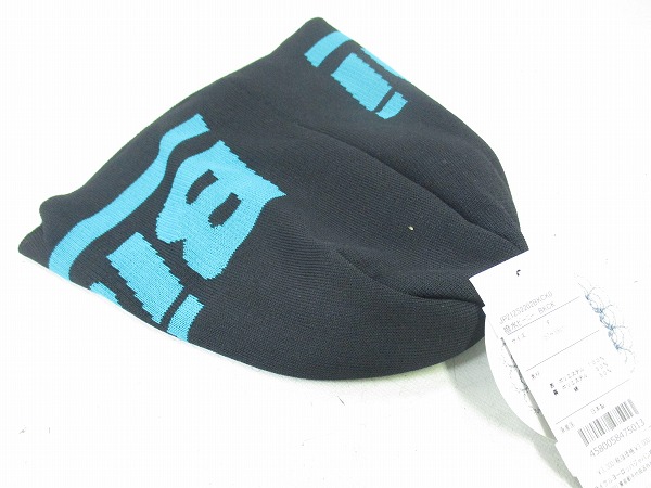 撥水ビーニー ブラック/チェレステ F（57-59cm）