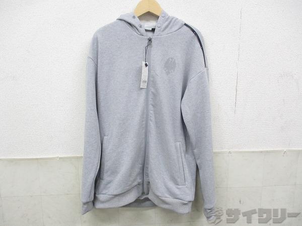 フルジップフーディー グレー M