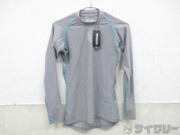 長袖アンダーシャツ グレー S