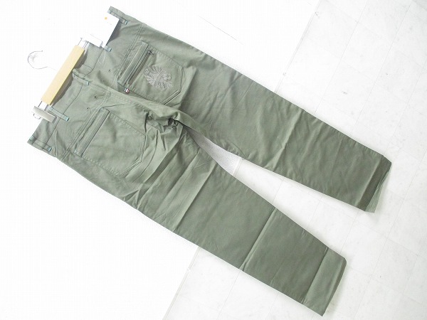 ストレッチ5Pロングパンツ カーキ XL