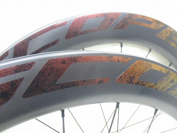 【未使用】カーボンホイールセット R5 DISC RED-SUN 622x21 シマノフリー11s