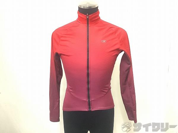 フルジップ長袖ジャージ　レッド