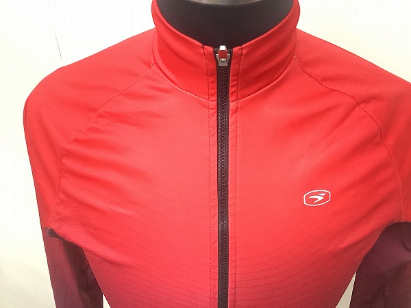 フルジップ長袖ジャージ　レッド