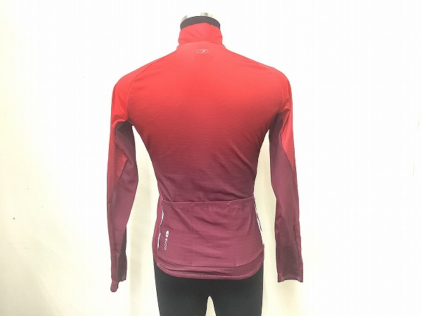 フルジップ長袖ジャージ　レッド