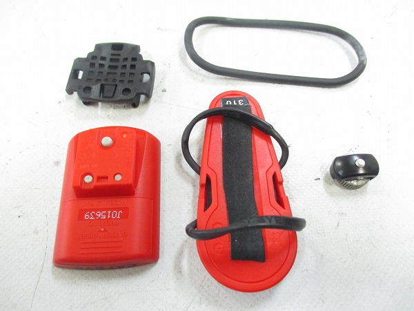 サイクルコンピューター CC-RD310W レッド ※本体電池切れ