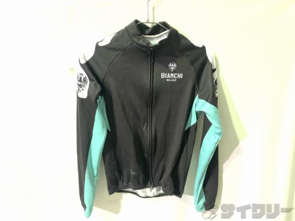 長袖フルジップジャージ ビアンキロゴ Sサイズ