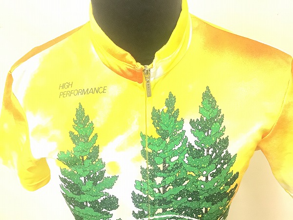 フルジップ半袖ジャージ　イエロー　サイズ：L