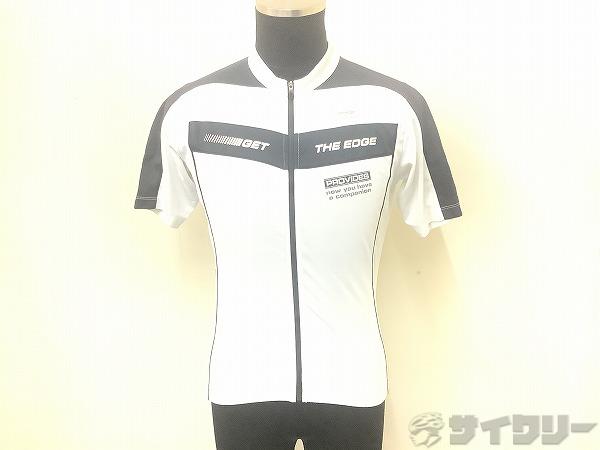 フルジップ半袖ジャージ　ホワイト　サイズ：M