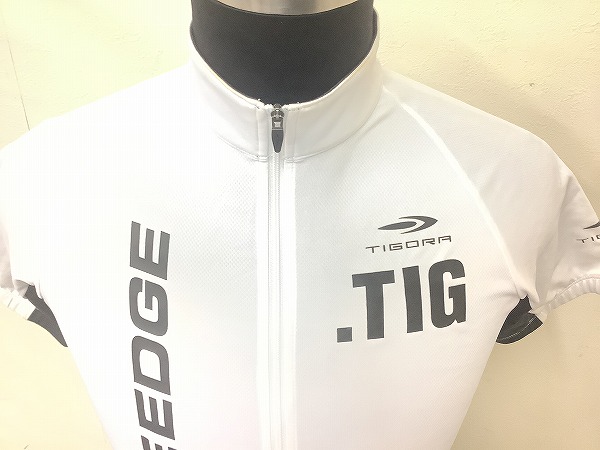 フルジップ半袖ジャージ　ホワイト　サイズ：S