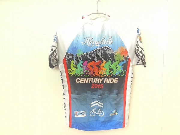 フルジップ半袖ジャージ ホノルルセンチュリーライド2025　サイズ：W-S